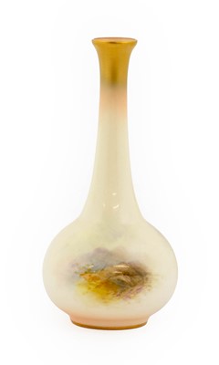 Lot 86 - A Royal Worcester Porcelain Bottle Vase, by...