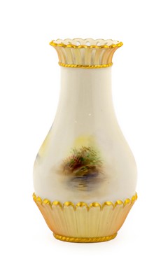 Lot 77 - A Royal Worcester Porcelain Vase, by Harry...