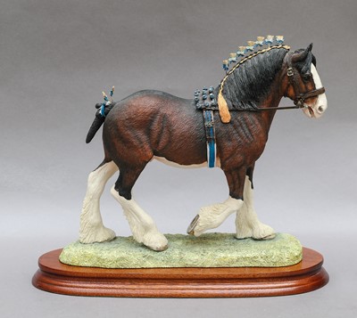 Lot 1076 - Border Fine Arts 'Victory At The Highland' (Clydesdale Stallion) (Standard Edition)