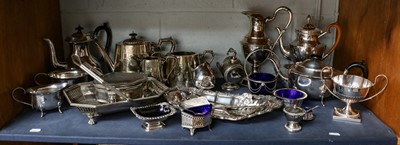 Lot 269 - A collection of silver plated items including...