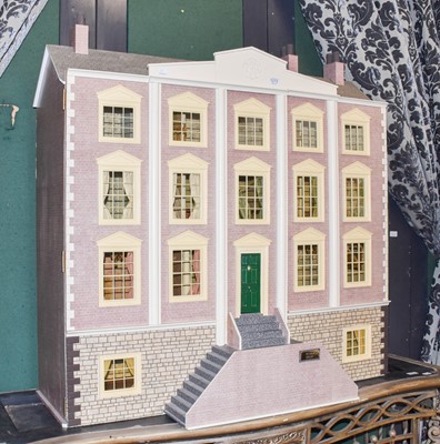 Lot 1192 - A large modern dolls house, 'Pendle Court' in...