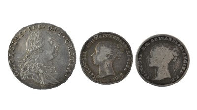 Lot 100 - George III, Sixpence 1787, obv. laureate and...