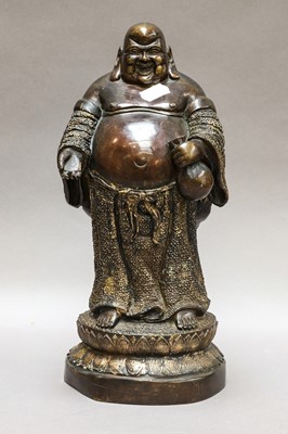 Lot 84 - Oriental items including, a patinated metal...