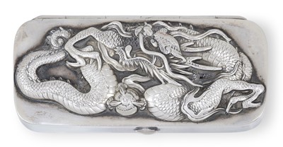 Lot 2231 - A Japanese Silver Snuff-Box