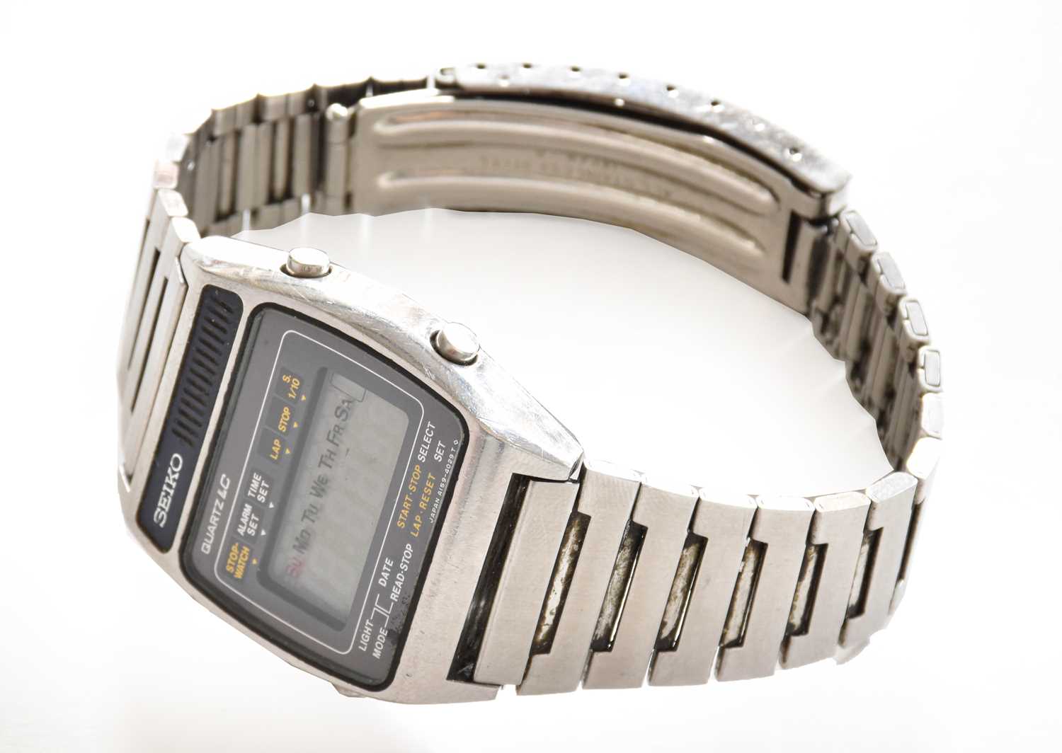 Lot 39 - A quartz digital display Seiko wristwatch