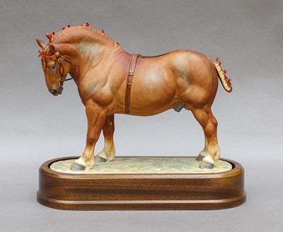 Lot 1205 - Royal Worcester Suffolk Punch "Beccles Warrender"