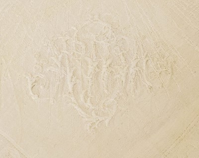 Lot 2029 - Composite Collection of White Linen Damask...