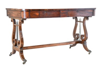 Lot 230 - A Regency Rosewood Library Table, early 19th...