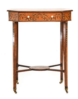 Lot 439 - A Victorian Satinwood, Rosewood Crossbanded...