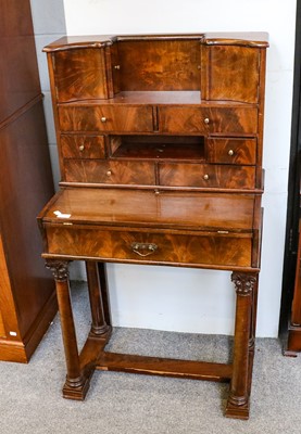 Lot 1261 - A French Empire style mahogany writing table,...