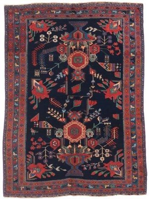 Lot 398 - Afshar Rug South Iran, circa 1930 The midnight-...