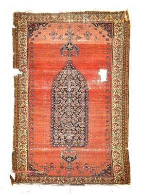 Lot 404 - Feraghan Prayer Rug West Iran, 3rd quarter...