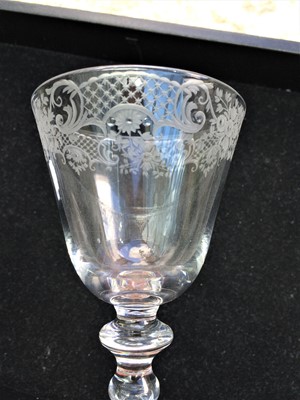 Lot 2 - A Newcastle Wine Glass, circa 1740, the...