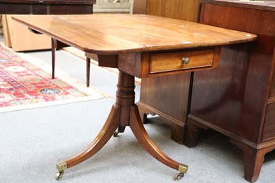 Lot 1257 - A George III Drop Leaf Mahogany Occasional...