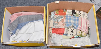 Lot 1387 - Circa 1970/80s patchwork bed cover...