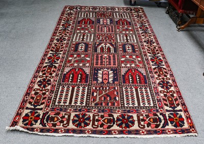 Lot 1114 - A Bakhtiayri rug, the central field of...