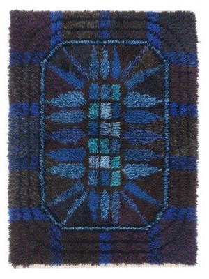 Lot 1276 - A 1960s/70s Swedish Wool Rya or Wall Hanging,...