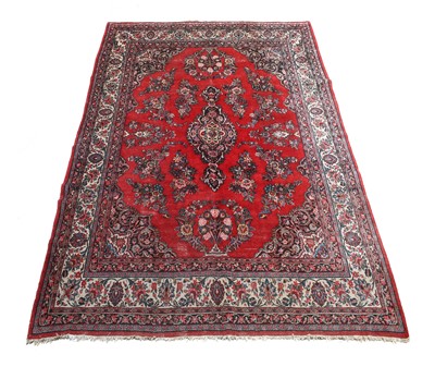 Lot 374 - West Persian Carpet, 20th century The plain...