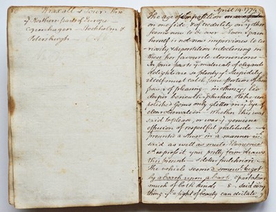 Lot 75 - Grand Tour Manuscript compilation of extracts...