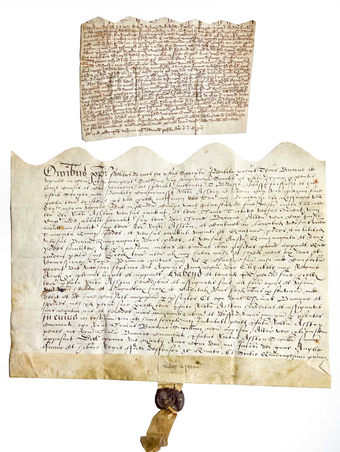 Lot 142 - Norfolk - nr. Dereham Early charter, a three...