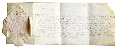 Lot 35 - Charles II (King of England) Warrant 'To Our...