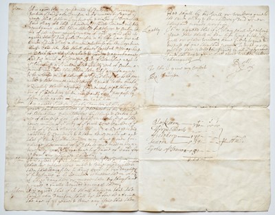 Lot 104 - Indentures The Marriage agreement ... made &...