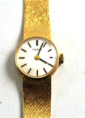 Lot 73 - 9ct gold lady's wristwatch, signed Tissot