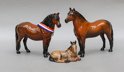 Lot 1127 - Beswick Dartmoor Pony Family