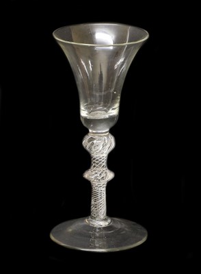Lot 11 - A Large Wine Glass, circa 1745, the...