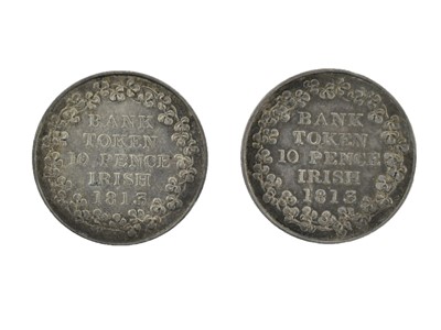 Lot 153 - 2 x Bank of Ireland, George III 10 Pence...