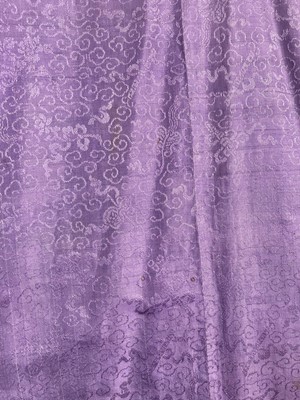 Lot 2151 - Early 20th Century Purple Figured Silk Chinese...