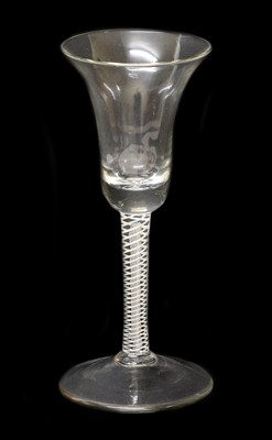 Lot 18 - A Wine Glass, circa 1755, the bell-shaped bowl...