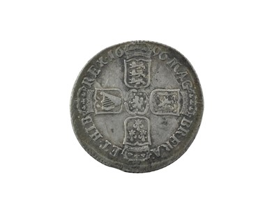 Lot 83 - William III, Shilling 1696, Bristol Mint, obv....