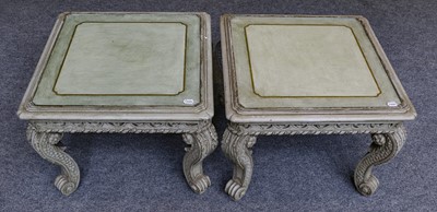 Lot 1162 - A pair of French 18th century style carved...