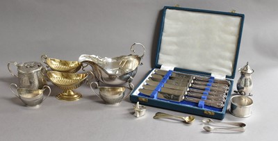 Lot 20 - A Collection of Assorted Silver, including: a...