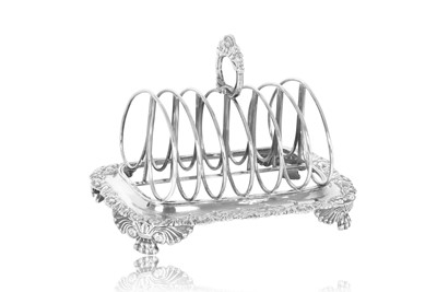 Lot 2108 - A George IV Silver Toastrack