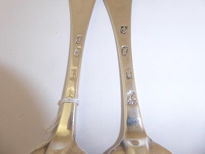 Lot 2005 - A Pair of Queen Anne Silver Table-Spoons