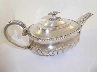 Lot 2030 - A George III Provincial Silver Teapot