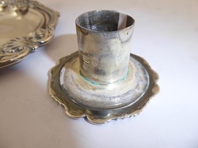 Lot 2016 - A George III Silver Chamber-Candlestick