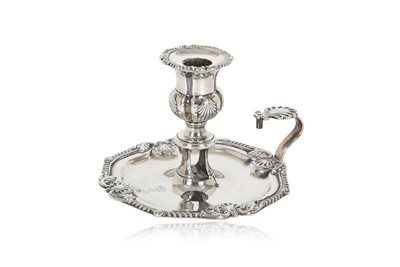Lot 2016 - A George III Silver Chamber-Candlestick