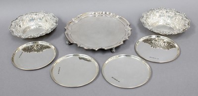Lot 134 - A Collection of Assorted Silver, comprising a...