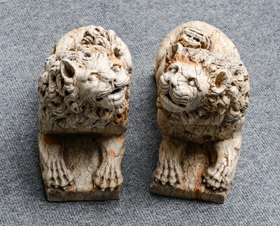 Lot 1168 - A pair of mid 20h century Italian carved...