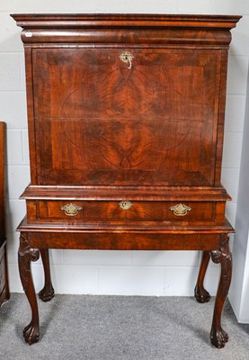 Lot 1250 - An early 18th century mahogany escritoire,...