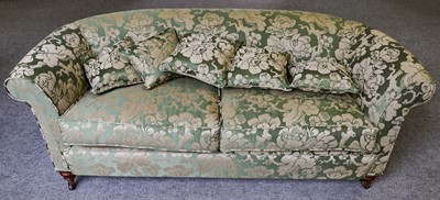 Lot 1163 - A mahogany framed Chesterfield style two...