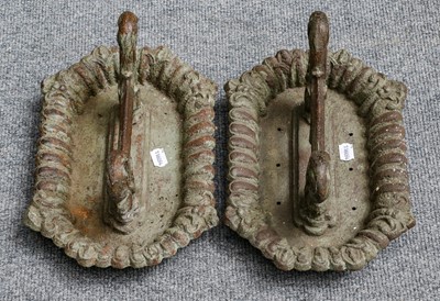 Lot 1188 - A pair of 19th century cast iron boot scrapers