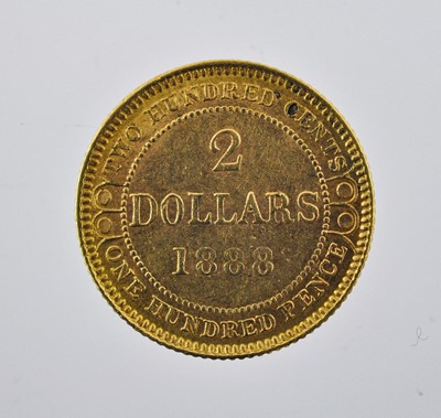 Lot 422 - Newfoundland, Victoria Gold $2 1888, obv....