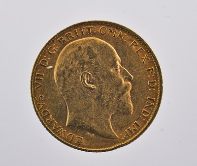 Lot 351 - 3 x Edward VII, Half Sovereigns 1909, obv....