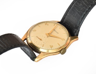 Lot 293 - A 9 carat gold Tissot wristwatch
