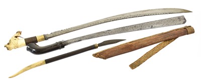 Lot 2348 - A Dyak Mandau (Head Hunter's Sword), Borneo,...