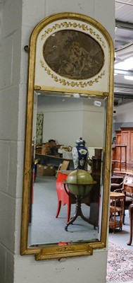 Lot 1213 - A 19th century gilt frame mirror, the bevelled...